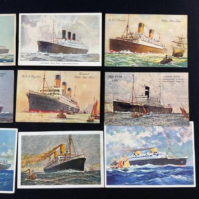 -215- POSTCARD | Assortment Of Boat Postcards
