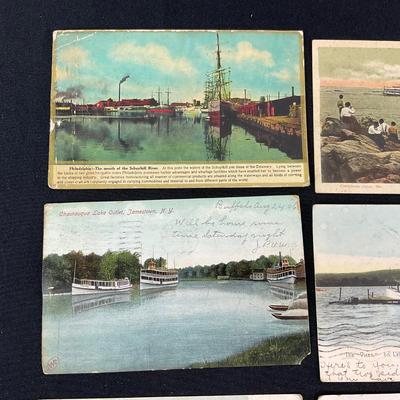 -216- POSTCARD | Assortment Of Lake, Canals, Rivers, & Boats Postcards
