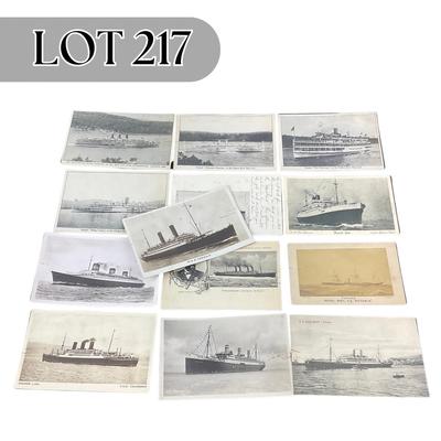 -217- POSTCARD | Assortment Of Photo Boat Postcards