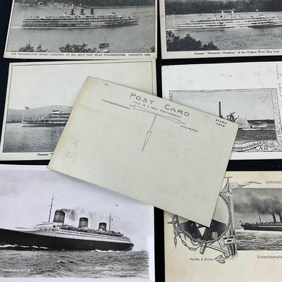 -217- POSTCARD | Assortment Of Photo Boat Postcards