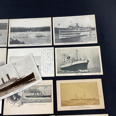 -217- POSTCARD | Assortment Of Photo Boat Postcards