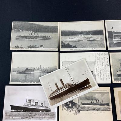 -217- POSTCARD | Assortment Of Photo Boat Postcards