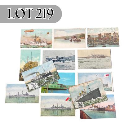 -219- POSTCARD | Assortment Of Miscellaneous Boat Postcards