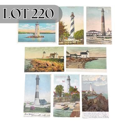 -220- POSTCARD | Assortment Of Light House Postcards