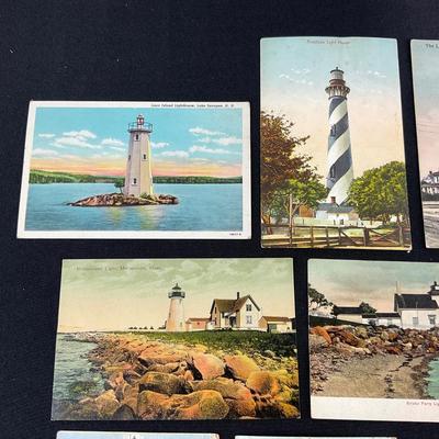 -220- POSTCARD | Assortment Of Light House Postcards