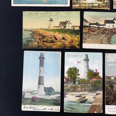 -220- POSTCARD | Assortment Of Light House Postcards