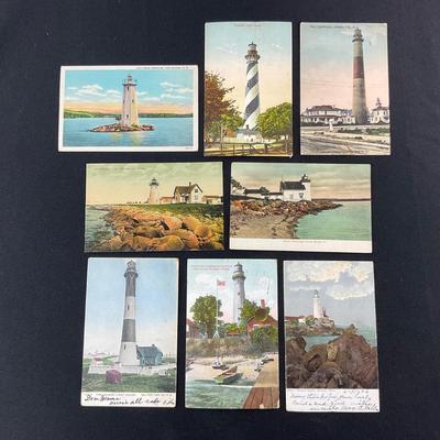 -220- POSTCARD | Assortment Of Light House Postcards