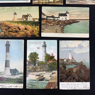 -220- POSTCARD | Assortment Of Light House Postcards