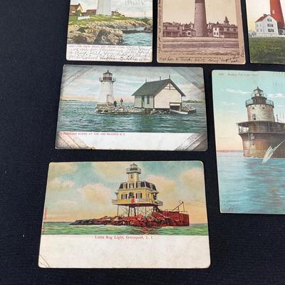 -221- POSTCARD | Assortment Of Light House Postcards