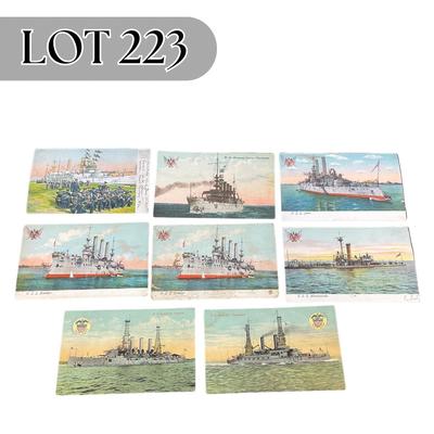 -223- POSTCARD | Assortment Of Military Boat Postcards