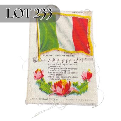 -233- TOBACCO | Mexico National Hymn Of Mexico Zira Cigarette Silk
