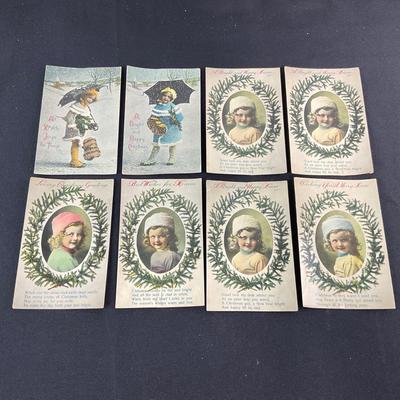 -238- POSTCARD | Assortment Of Holiday Little Girl Postcards