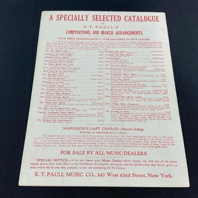 -250- E.T. PAULL | The Witches Whirl Waltzes | Sheet Music