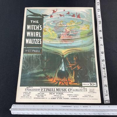 -250- E.T. PAULL | The Witches Whirl Waltzes | Sheet Music