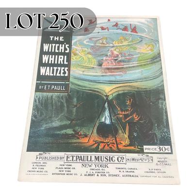 -250- E.T. PAULL | The Witches Whirl Waltzes | Sheet Music