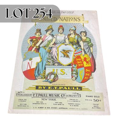 -254- E.T. PAULL | United Nations March & Two Step | Sheet Music