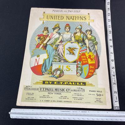 -254- E.T. PAULL | United Nations March & Two Step | Sheet Music