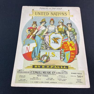 -254- E.T. PAULL | United Nations March & Two Step | Sheet Music