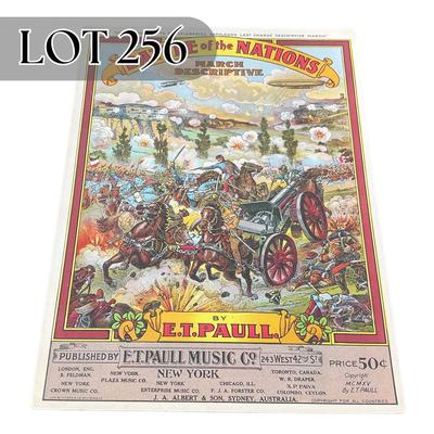 -256- E.T. PAULL | Battle Of The Nations March Descriptive | Sheet Music