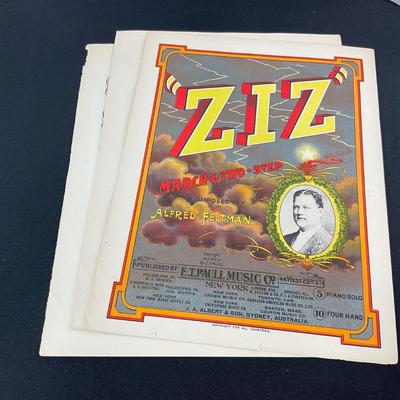 -258- E.T. PAULL | “ZIZ” March Two Step | Composed By Alfred Feltman | Sheet Music