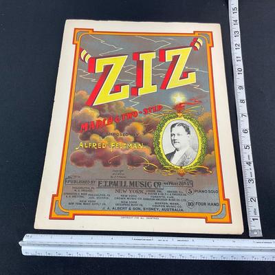 -258- E.T. PAULL | “ZIZ” March Two Step | Composed By Alfred Feltman | Sheet Music