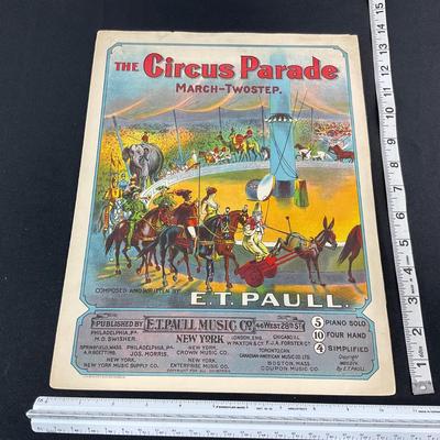 -259- E.T. PAULL | The Circus Parade March Two Step | Sheet Music