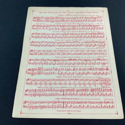 -259- E.T. PAULL | The Circus Parade March Two Step | Sheet Music