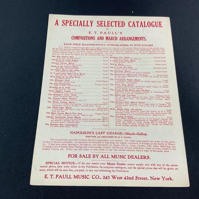 -260- E.T. PAULL | A Signal From Mars March & Two Step | By Raymond Taylor | Sheet Music