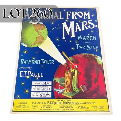 -260- E.T. PAULL | A Signal From Mars March & Two Step | By Raymond Taylor | Sheet Music