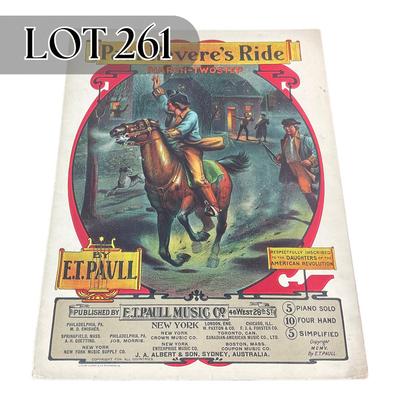 -261- E.T. PAULL | Paul Reveres Ride March & Two Step | Sheet Music
