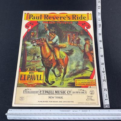 -262- E.T. PAULL | Paul Reveres Ride March & Two Step | Sheet Music