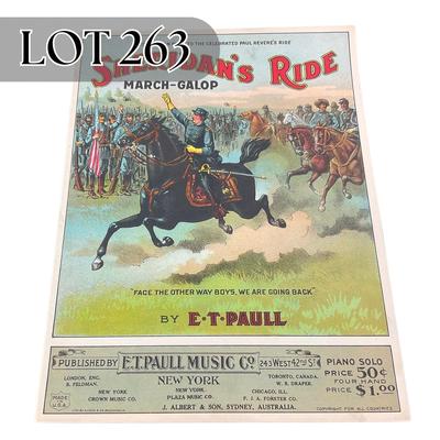 -263- E.T. PAULL | Sheridan Ride March Galop | Sheet Music