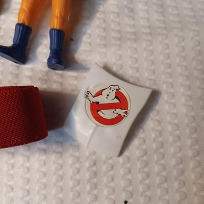 1989 GHOST BUSTERS ACTION FIGURES AND CHILD'S ELASTIC BELT