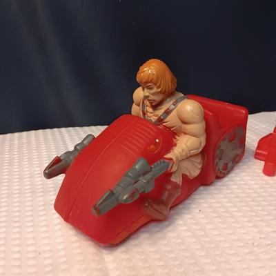 MOTU SKELETOR SOAKIE, ATTACK TRAK VEHICLE AND LASER CANNON ACCESSORY