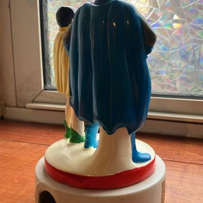 Vintage 1978 DC Comics Batman & Robin Ceramic Music Box - Very Good Condition
