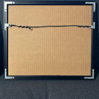 Pair of Vintage Framed Ansel Adams Prints - Oak Tree Snowstorm Yosemite & Oak Tree Sunset City