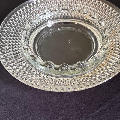 Collection of Vintage Cut Glass Ashtrays (LR-SF)