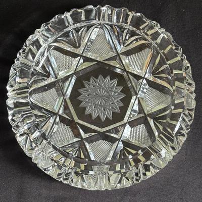Collection of Vintage Cut Glass Ashtrays (LR-SF)