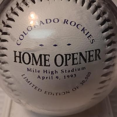 ROCKIES INAUGURAL YEAR AND TIGER STADIUM FINAL GAME BASEBALLS