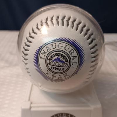 ROCKIES INAUGURAL YEAR AND TIGER STADIUM FINAL GAME BASEBALLS