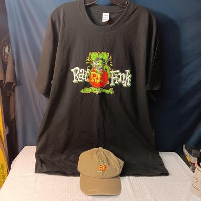 3XL RAT FINK SHIRT AND HAT