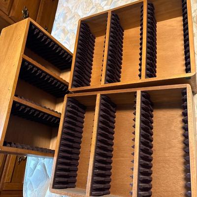 CD holders - wood, very nice
