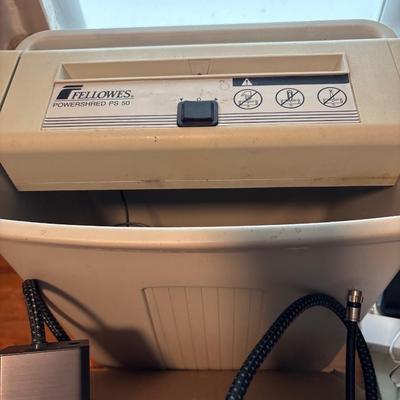 Shredder, power supplies, misc office