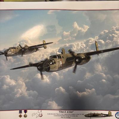 Ellen E & Son posters (1 signed by artist)