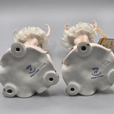 LOT 22L: Pair of Capodimonte Ballerinas