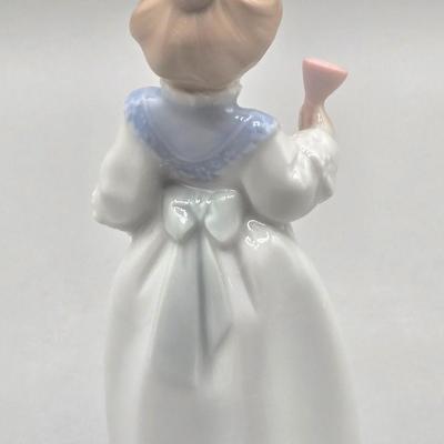 LOT 26L: Lladro Sweet Scent Girl and Mrs. Claus Figurines