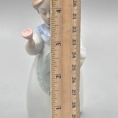 LOT 26L: Lladro Sweet Scent Girl and Mrs. Claus Figurines