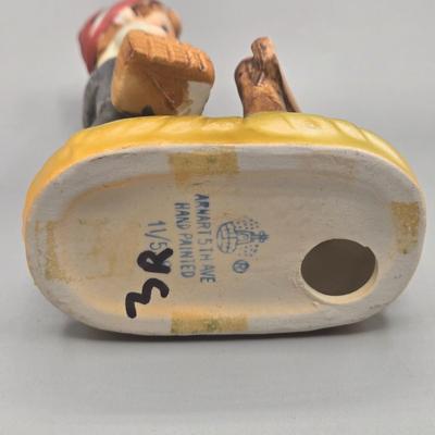 LOT 27L: Vintage Arnart 5th Avenue Hand-Painted Porcelain Figurine and Hummel Figurines