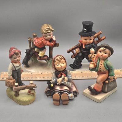 LOT 27L: Vintage Arnart 5th Avenue Hand-Painted Porcelain Figurine and Hummel Figurines
