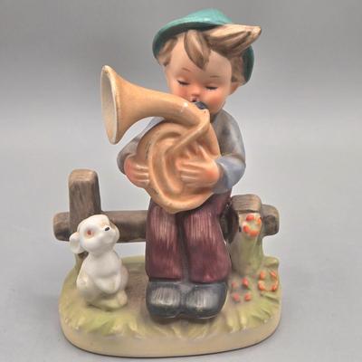 LOT 28L: Vintage Arnart 5th Ave Hand-Painted Porcelain Figurine, Napcoware Figurine, Hummel Figurine, and Lefton Figurine